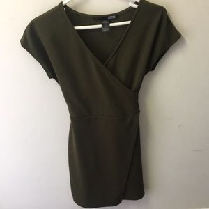 Tie Back Wrap Dress